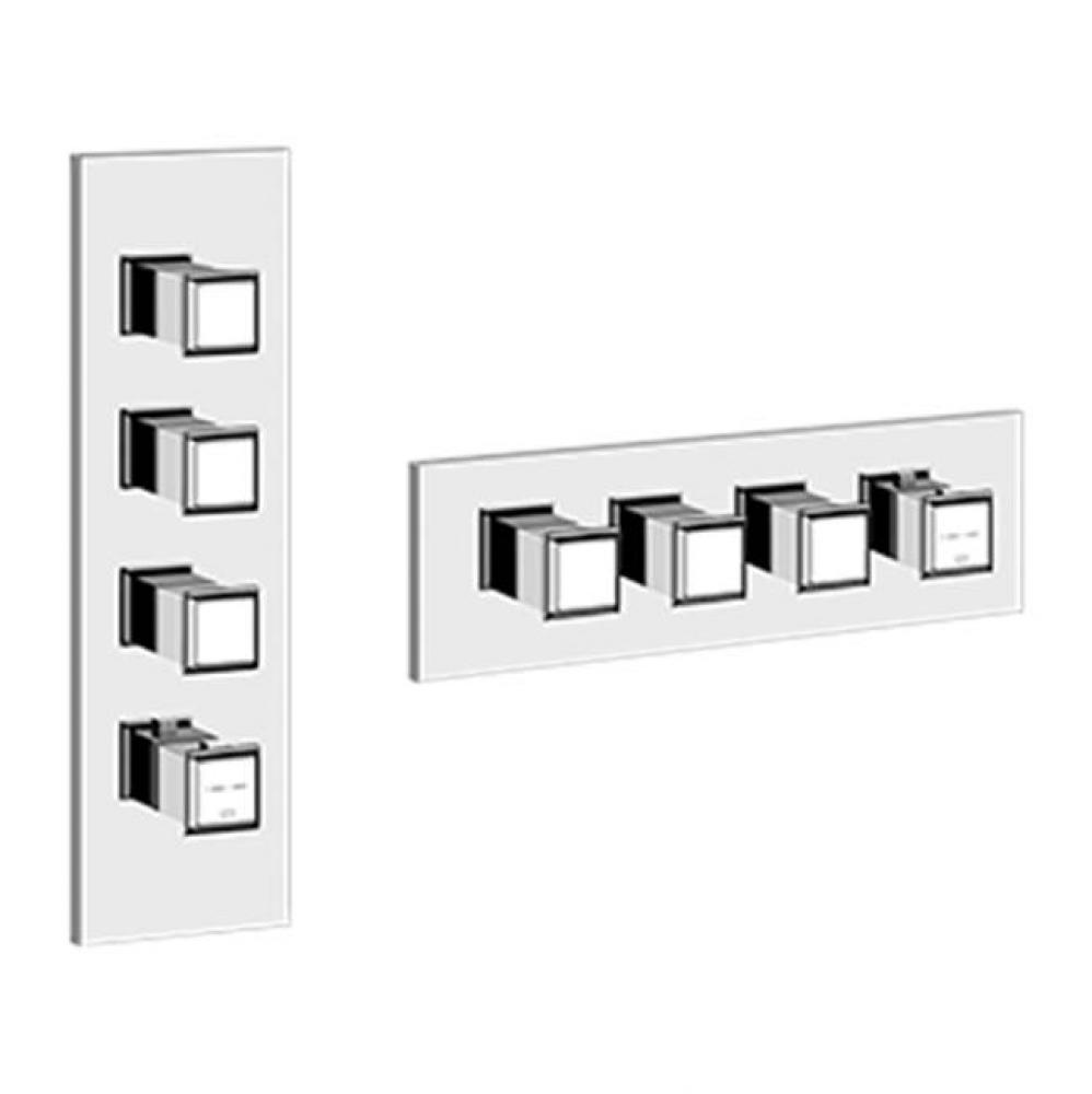 Trim Parts Only External Parts For Thermostatic With 3 Volume Controls