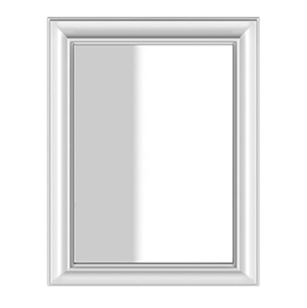 Wall-Mounted Mirror, White Frame In Structural, 27-9/16'' X 35-7/16''