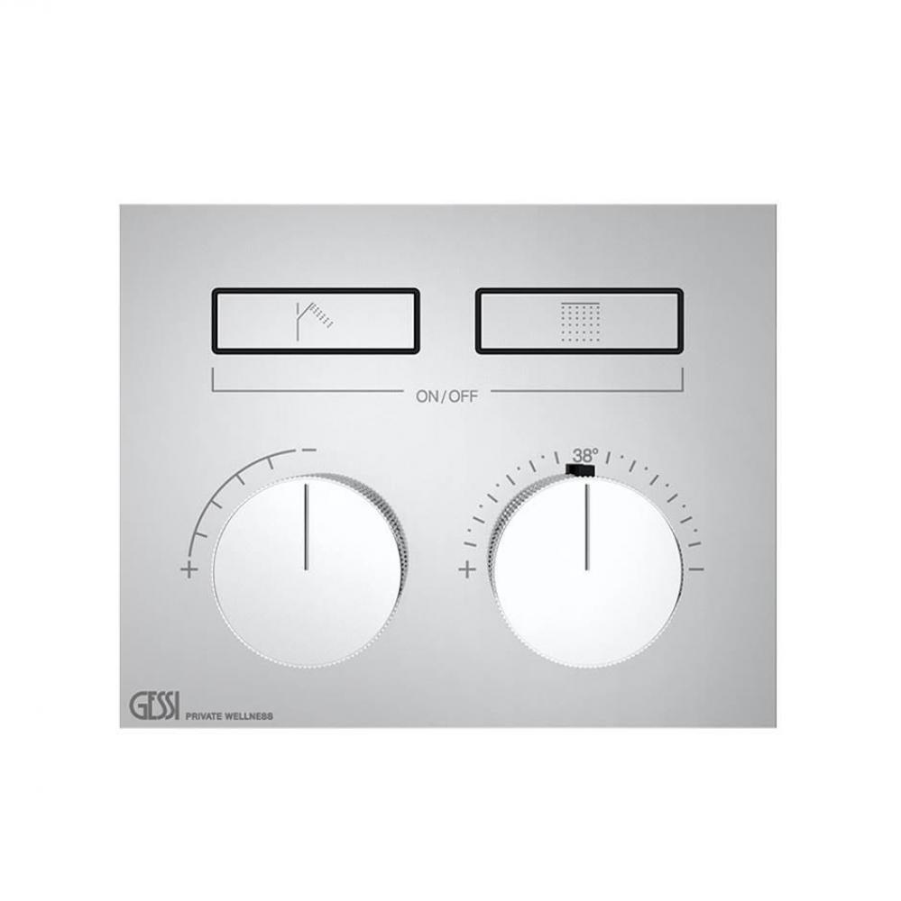 Trim Parts Only External Parts For Thermostatic Mixer For Two Functions, With Push-Button On/Off C