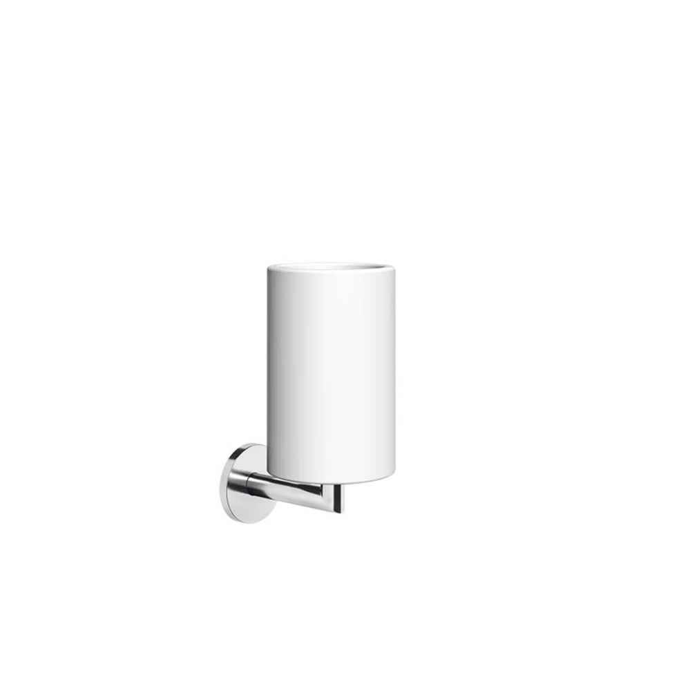 Wall-mounted white tumbler holder