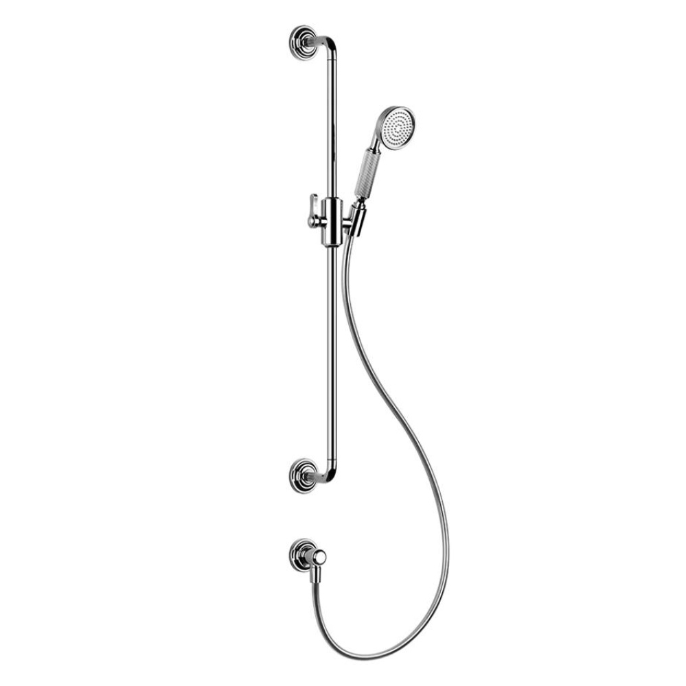 Handshower and adjustable sliding rail set