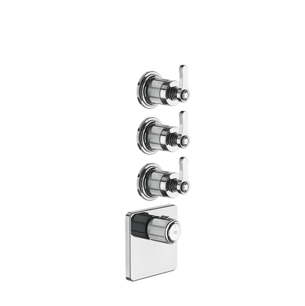 TRIM PARTS ONLY External parts for thermostatic with 3 volume controls