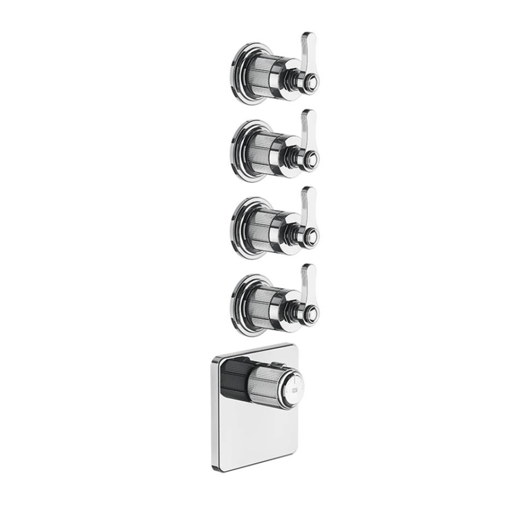 TRIM PARTS ONLY External parts for thermostatic with 4 volume controls