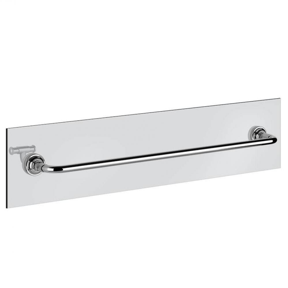 Towel Rail For Glass Fixing - 24'' Length