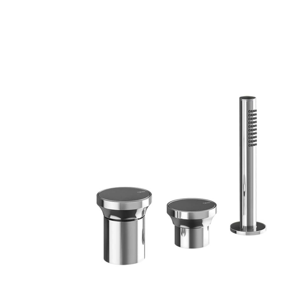 Three-hole roman tub set