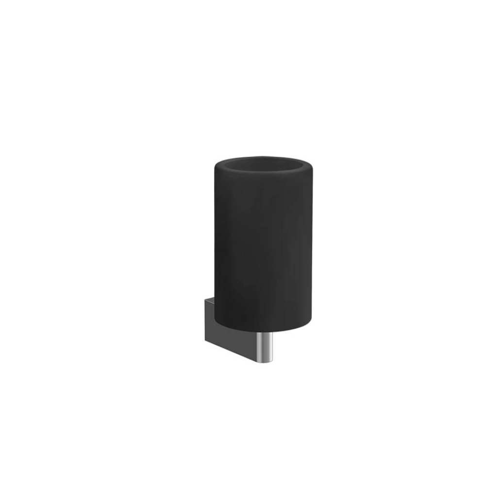 Wall-mounted holder, black