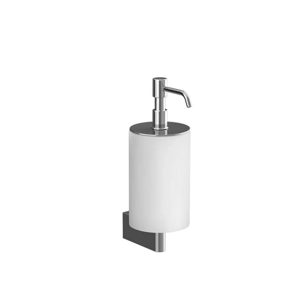 Wall-mounted liquid soap dispenser , white