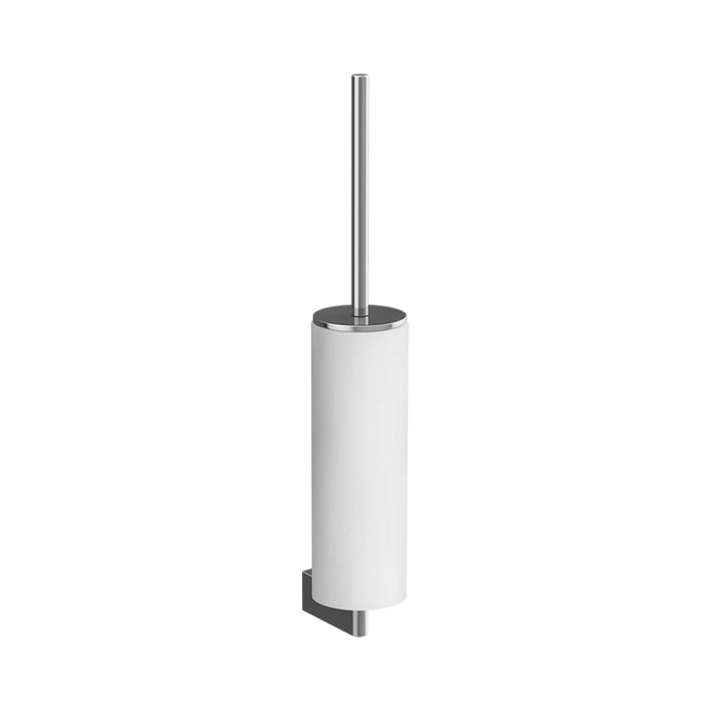 Wall-mounted brush holder, white