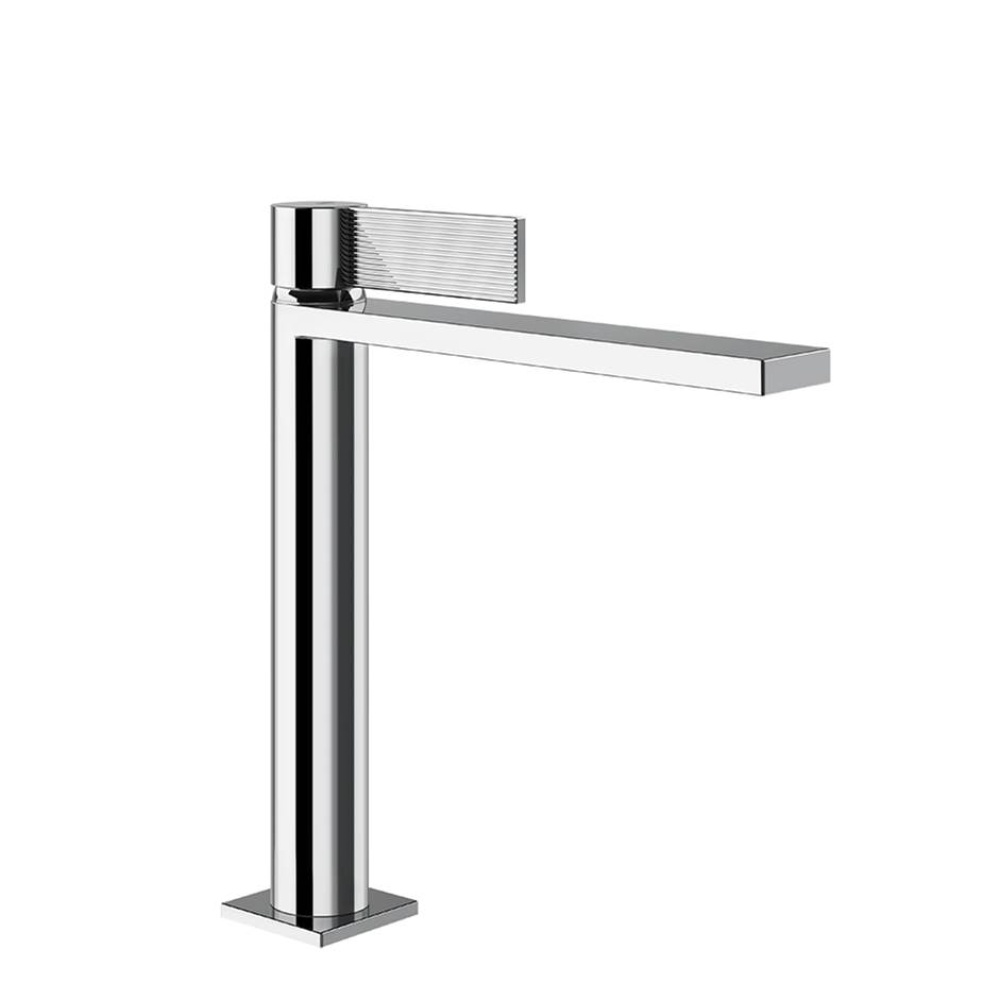 Medium single lever washbasin with Stop&Go assembly. RIGATO