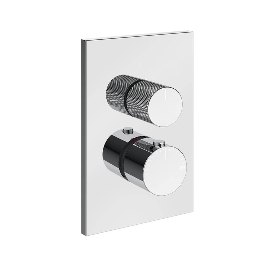 TRIM PARTS ONLY External parts for thermostatic with single volume control. DIAMANTATO