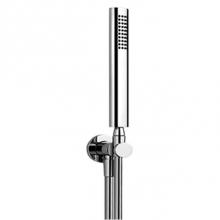 Gessi 26923-031 - Handshower Set, Fixed Hook, Wall Elbow, 59'' Flex Hose, Max Flow Rate 1.75 Gpm