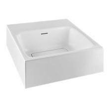 Gessi 37572-521 - Wall-Mounted Or Counter Top Washbasin In Cristalplant® (Matt White) With Overflow