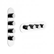 Gessi 39754-031 - Trim Parts Only External Parts For Thermostatic With 3 Volume Controls