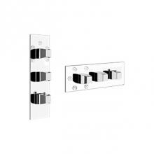 Gessi 39780-031 - Trim Parts Only External Parts For 5-Way Thermostatic Diverter With Volume
