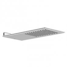 Gessi 48155-238 - Wall-Mounted Shower Head, Mirror Steel, 1/2'' Connections, Projection From Wall 1'&