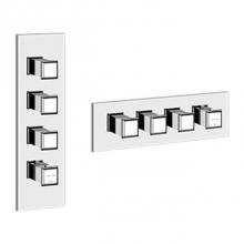 Gessi 48206-031 - Trim Parts Only External Parts For Thermostatic With 3 Volume Controls
