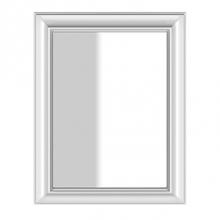 Gessi 48595-520 - Wall-Mounted Mirror, White Frame In Structural, 27-9/16'' X 35-7/16''