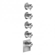 Gessi 54508-239 - Trim Parts Only External Parts For Thermostatic With 4 Volume Controls