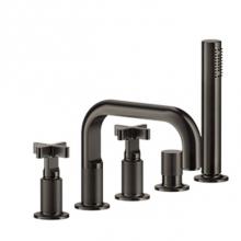 Gessi 58140-031 - Five-Hole Roman Tub Set