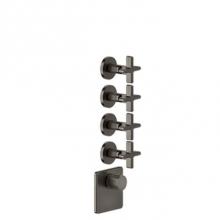 Gessi 58348-031 - Trim Parts Only External Parts For Thermostatic With 4 Volume Controls