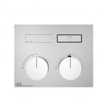 Gessi 63002-031 - Trim Parts Only External Parts For Thermostatic Mixer For One Function, With Push-Button On/Off Co
