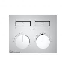 Gessi 63004-031 - Trim Parts Only External Parts For Thermostatic Mixer For Two Functions, With Push-Button On/Off C