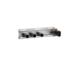 Gessi 63023-031 - In-Wall Thermostatic Rough Valve For Shelf Mixer For Three Simultaneous Functions.