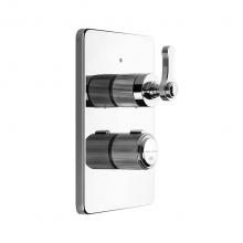 Gessi 65135-031 - Trim Parts Only External Parts For 2-Way Thermostatic Diverter And Volume Control