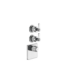 Gessi 65202#031 - TRIM PARTS ONLY External parts for thermostatic with 2 volume controls