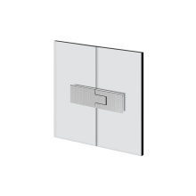 Gessi 67503#031 - Glass-Glass self-centering hinge. RIGATO. If the door exceeds 110 lbs or 39-3/8'' width,