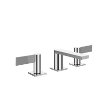 Gessi 73613#031 - Widespread washbasin mixer without pop-up assembly. DIAMANTATO