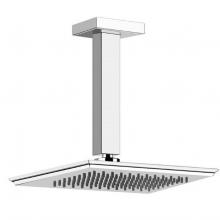 Gessi 48152-031 - Ceiling-Mounted Adjustable Shower Head With Arm, 1/2'' Connections, Projection From Ceil