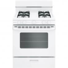 Hotpoint RGBS200DMWW - Hotpoint 30'' Free-Standing Gas Range with Cordless Battery Ignition