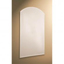 GlassCrafters C-ABM-1630 - 16'' x 30'' Decorative Frameless Arched Mirror with  Beveled Edge