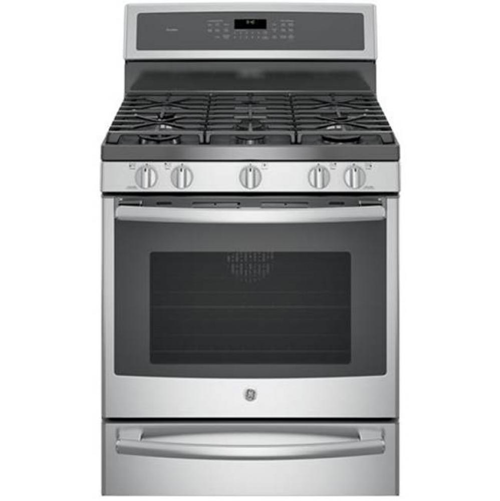 GE Profile 30'' Smart Free-Standing Gas Convection Range with Warming Drawer