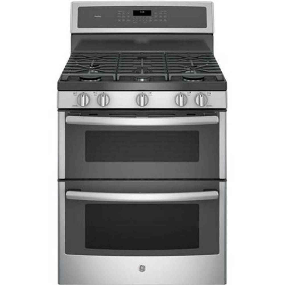 GE Profile 30'' Free-Standing Gas Double Oven Convection Range