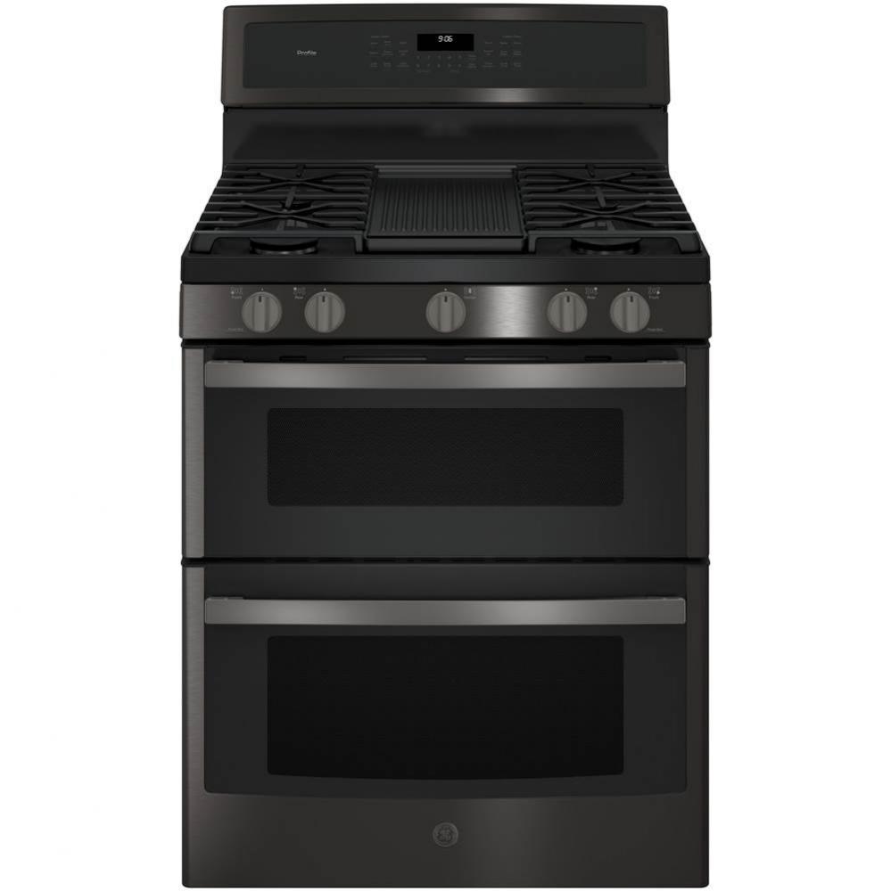 GE Profile 30'' Free-Standing Gas Double Oven Convection Range