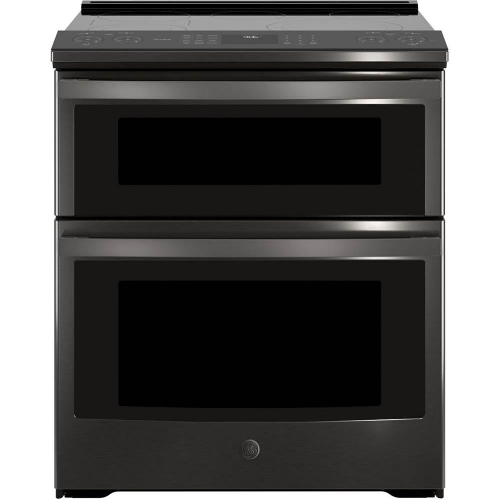 GE Profile 30'' Smart Slide-In Electric Double Oven Convection Range