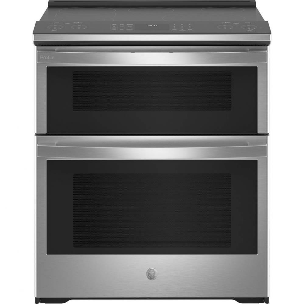 30'' Smart Slide-In Electric Double Oven Convection Fingerprint Resistant Range