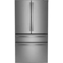 GE Profile Series PGD29BYTFS - GE Profile ENERGY STAR 29 Cu. Ft. Smart Fingerprint Resistant 4-Door French-Door Refrigerator with