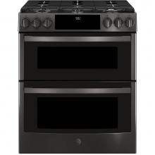 GE Profile Series PGS960BELTS - GE Profile 30'' Smart Slide-In Front-Control Gas Double Oven Convection Range