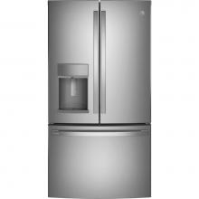 GE Profile Series PYD22KYNFS - GE Profile Series 22.1 Cu. Ft. Counter-Depth Fingerprint Resistant French-Door Refrigerator with D