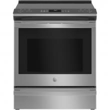 GE Profile Series PSS93YPFS - 30'' Smart Slide-In Electric Convection Fingerprint Resistant Range With No Preheat Air
