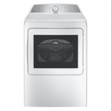 GE Profile Series PTD60EBSRWS - 7.4 cu. ft. Capacity aluminized alloy drum Electric Dryer with Sanitize Cycle and Sensor Dry
