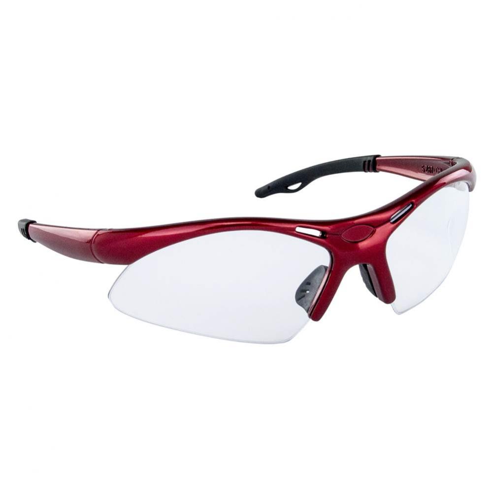 Safety Glasses - Diamondback Red Frame