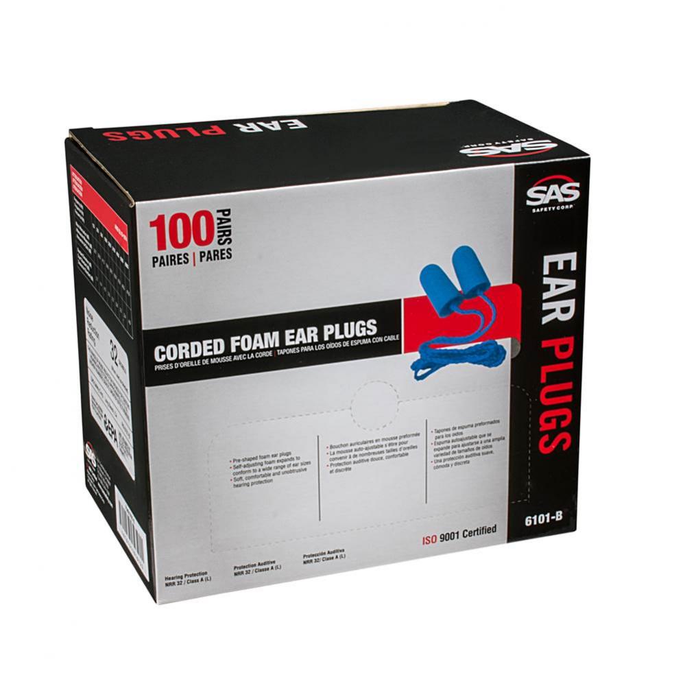 Foam Ear Plugs Nrr30 Corded