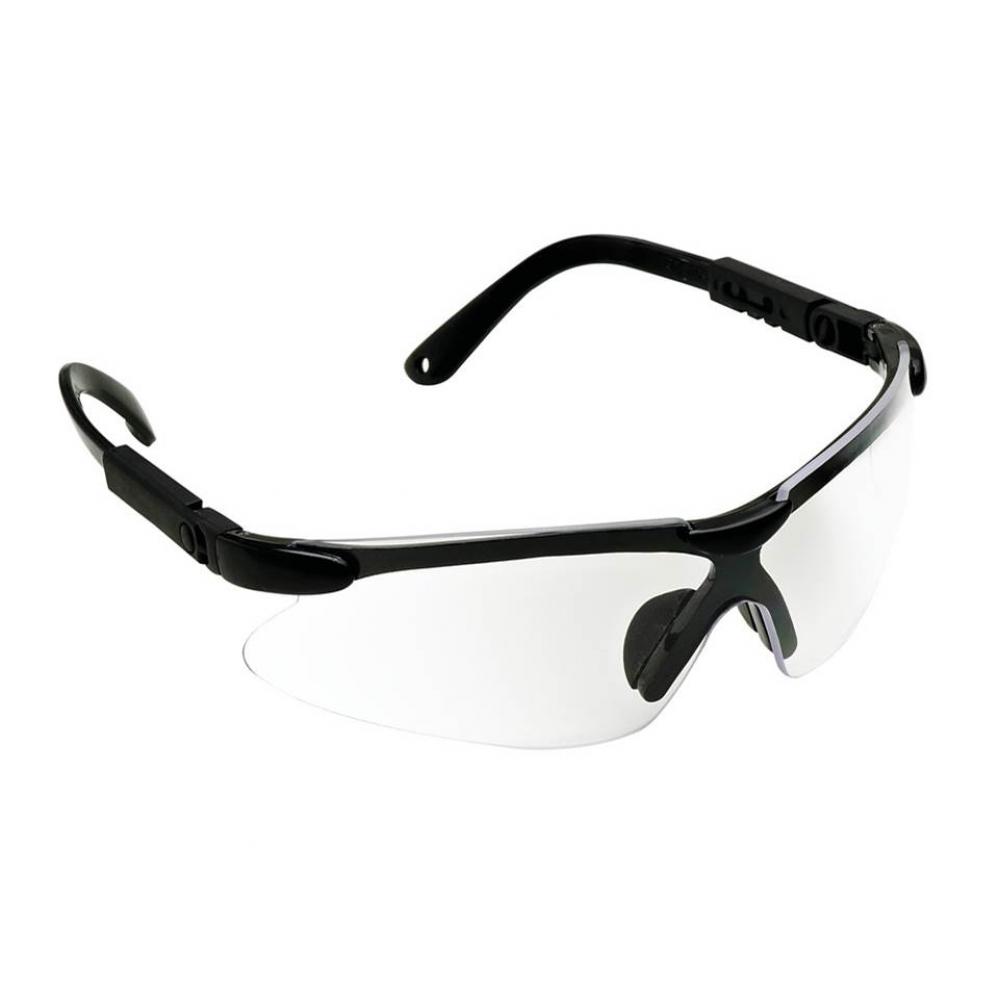 Safety Glasses  Bl Frame Clear Lens