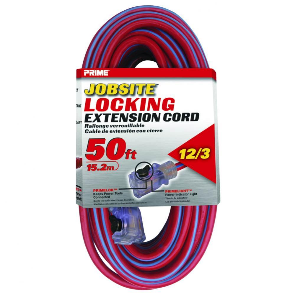Extension Cord Locking 50Ft 12/3