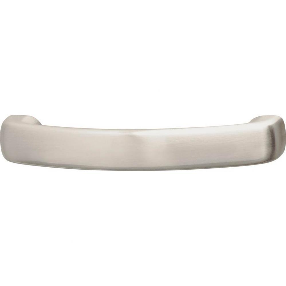 Handle, Bella Italiana, zinc, brushed nickel, M4, center to center 128mm