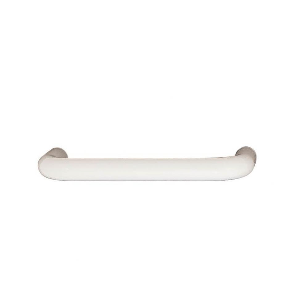 Handle, polyamide, white, 099PA25, center to center 3 1/2'', diameter 10mm